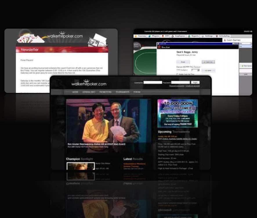 Poker Room Player Management, Rewards, and Tournament Platform 1